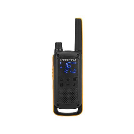 2 PAREJAS DE WALKIE TALKIE MOTOROLA TLKR T82 +CARGADOR+BATERÍAS RESISTENTES IPX4