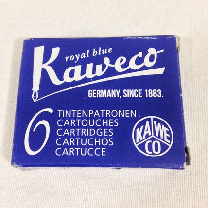Kaweco Royal Blue Ink Cartridges, 6 Pack, New