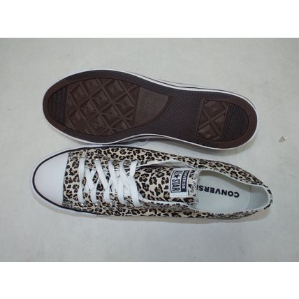 New Mens 13 Converse CTAS OX Leopard Chetah Brown Tan Shoes MSRP$85 166260F