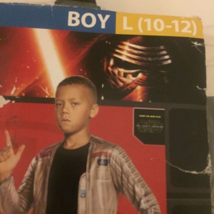 NEW Star Wars Finn Boy's Costume - Size Large (10-12)