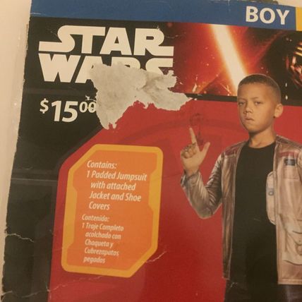 NEW Star Wars Finn Boy's Costume - Size Large (10-12)