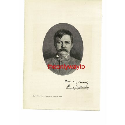 Henry Morton Stanley, Welsh-American Explorer, Book Illustration (Print), 1890