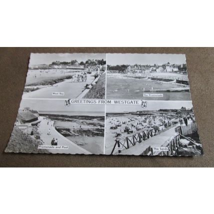 AH&S real photo Postcard - Greetings from Westgate -Nr Margate, Kent
