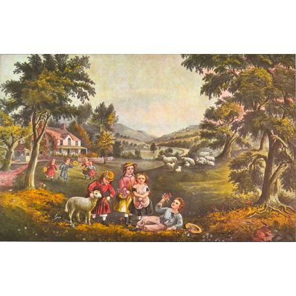 FOUR SEASONS OF LIFE: CHILDHOOD 1952 Frances Flora Palmer - John Cameron PRINT