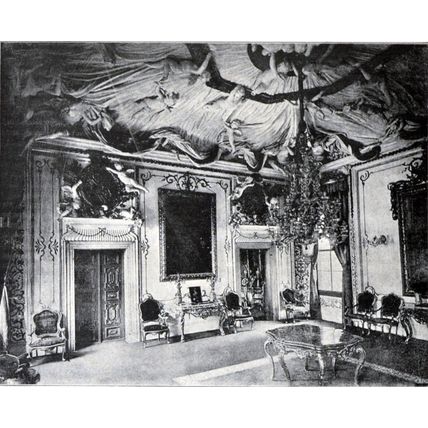 DRAWING ROOM IN THE PALAZZO ALBRIZZI 1893 San Polo Venice PRINT