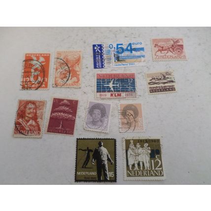 Netherlands - Stamps. a selection of 12 different stamps