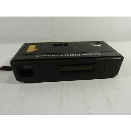Vintage 1970s Kodak Ektra 1 Camera For 110 Film Cartridge Black w/Yellow #1*