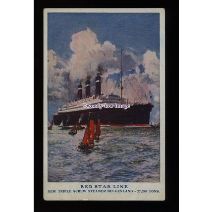 LS1427 - Red Star Liner - Belgenland - postcard - artist