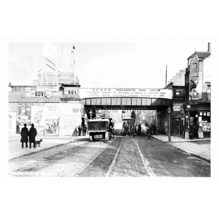 pu1765 - Wandsworth Road Station Bridge , London - print 6x4