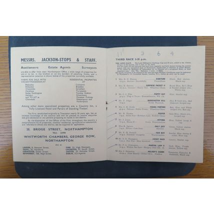 1956 GRAFTON HUNT POINT TO POINT RACECARD @ PATTISHALL