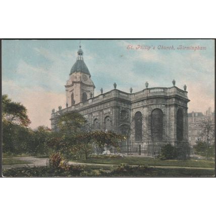 St Philip's Church, Birmingham, c.1905 - Valentine's Postcard