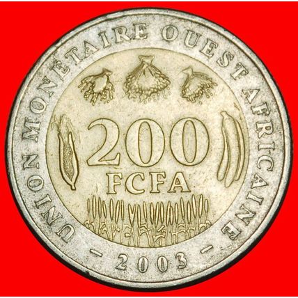 Ⰶ BRITAIN GOLD FISH 2003-2018: WEST AFRICAN★200 FRANCS 2003★LOW START★NO RESERVE