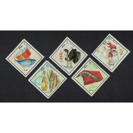 Caribic Fish Shellfish Rum Poultry Food Products 5v 1968 MNH SG#1582-1586