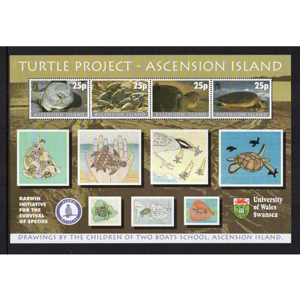 Ascension Island - 2000 - Turtle Project Mini-Sheet (sg MS799) MNH