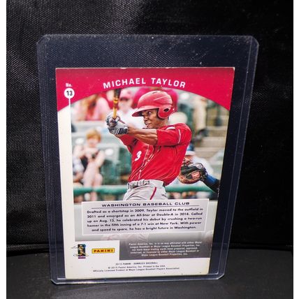 DONRUSS PREFERRED 2015 MICHAEL TAYLOR GRAND STAND ROOKIE CARD #13