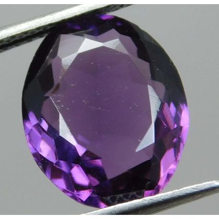 Natural 6.30 Ct Purple Color Amethyst Oval Cut Loose Gemstone