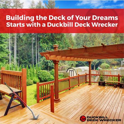 The Original Deck Wrecker Deck Board Removal Tool. Heavy-Duty Professional-Grade