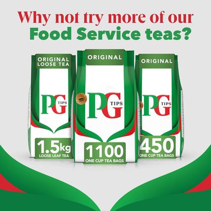 PG Tips One Cup Pyramid Tea Bags (Pack of 1, Total 1100 Tea Bags)