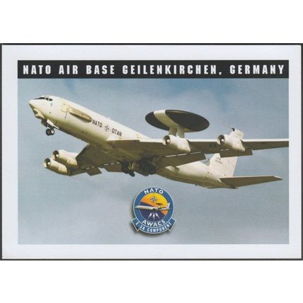 Boeing E-3 Sentry of NATO Air Base Geilenkirchen, c.1980s - NATO Postcard