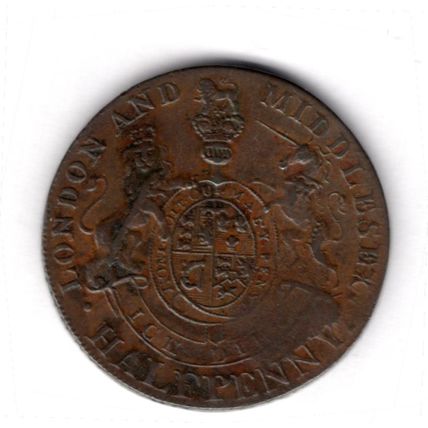 Great Britain. Prince of Wales Halfpenny C.1790s. dy16344