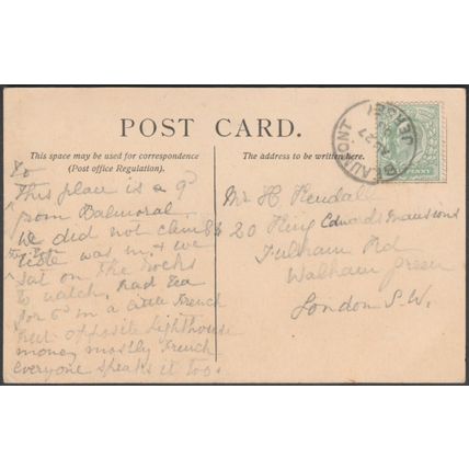 La Phare de la Corbière, Jersey, 1908 - Lévy CPA LL99