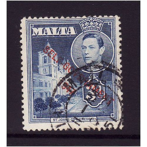 MALTA 1948 SG240 3d BLUE FINE USED #2
