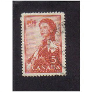 1959 canada royal visit 5c f/u sg512