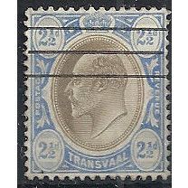 Transvaal 1905 SG263 2 1/2d Black & Blue Good/Fine Used .. ..