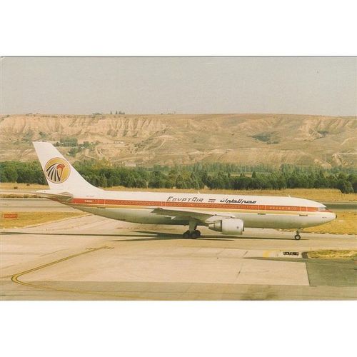 Egypt Air Airbus A300 620 Aircraft Postcard (A15843)
