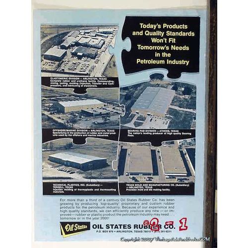 oil states rubber company 1977 todays products quality vintage ad