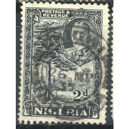 Nigeria 1936 - SG37 - 2d black - Timber Industry - KGV - used