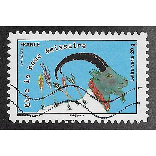 FRA 2015 (68c) 'PROVERBS - BE THE SCAPEGOAT' FINE USED (EBID55-191)