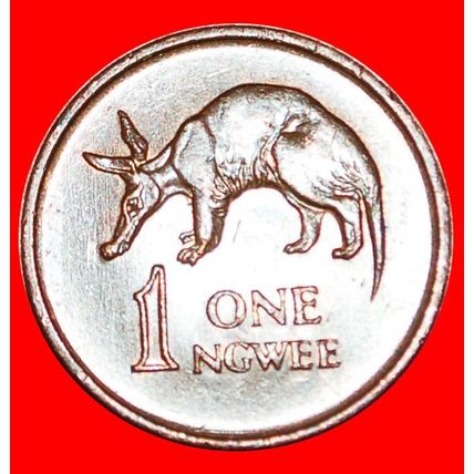 GREAT BRITAIN (1968-1978): ZAMBIA ★ 1 NGWEE 1969 ANTEATER! LOW START★NO RESERVE
