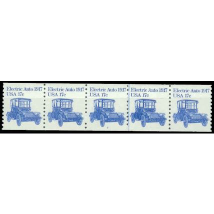 1906 17c Electric Auto Fine MNH Dry Gum PNC 2/5 P0312