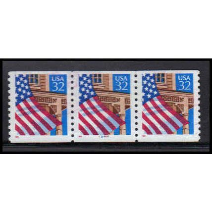 Used 2913 32c U.S. Flag Over Porch Very Fine PNC 45444/3 PA3504