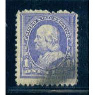 Used 247 1c Benjamin Franklin Average Plus M02720