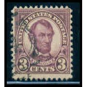 Used 635 3c Abraham Lincoln Barely Clears M09931