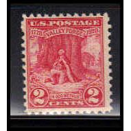 645 2c Valley Forge Barely Clears MNH O1527