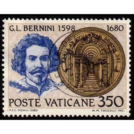 Vatican 1980 Death of G.L.Bernini 350LUsed Stamp