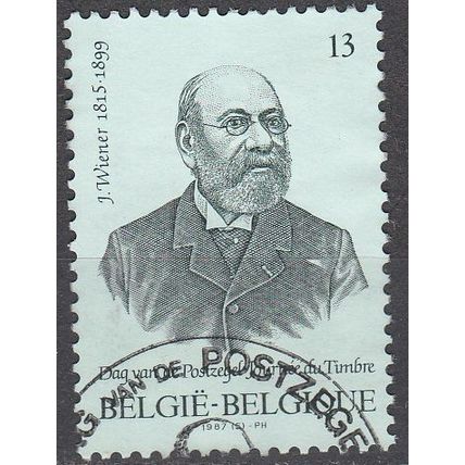 Belgique 1987 Michel 2300 O Cote (2008) 0.30 € Jacob Wiener Graveur Cachet rond