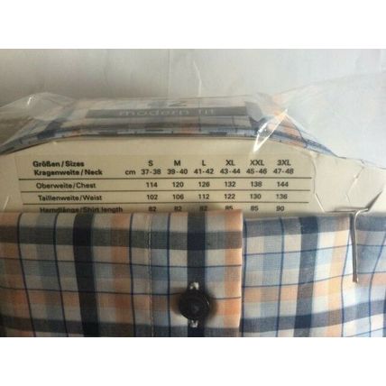 Olymp Luxor Men's S/S Shirt Business / Formal Shirt Check 38 cm (S) 15"
