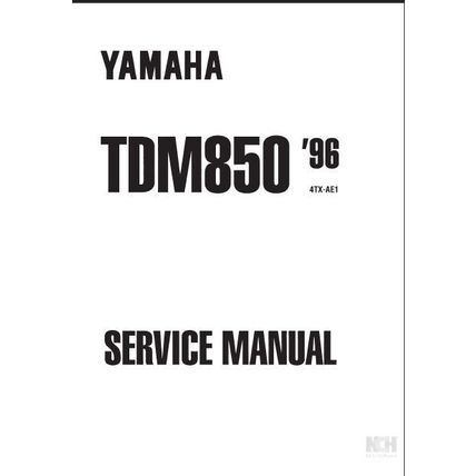 YAMAHA TDM850 SERVICE MANUAL 1996 MOTORCYCLE 323 PAGES IN ENGLISH