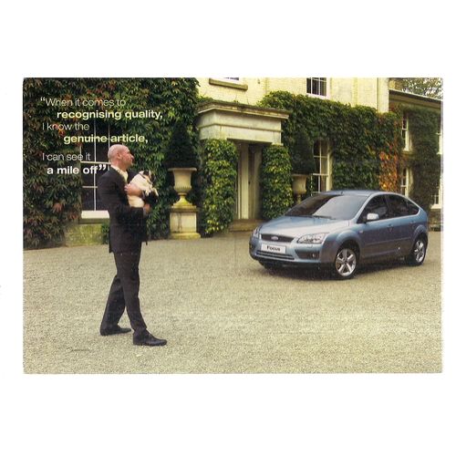 ford focus car unused postcard /