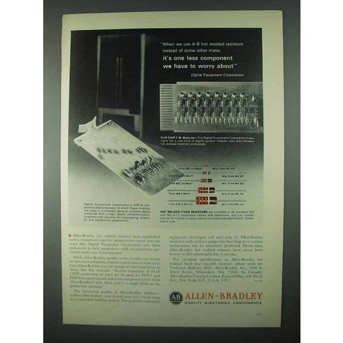 1967 Allen-Bradley Hot Molded Resistors Ad