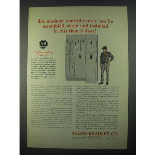 1967 Allen-Bradley Modular Control Centers Ad
