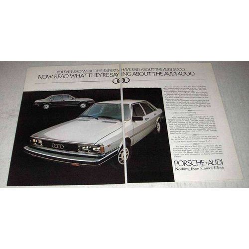 1979 Audi 4000 Car Ad - Read What They're Saying