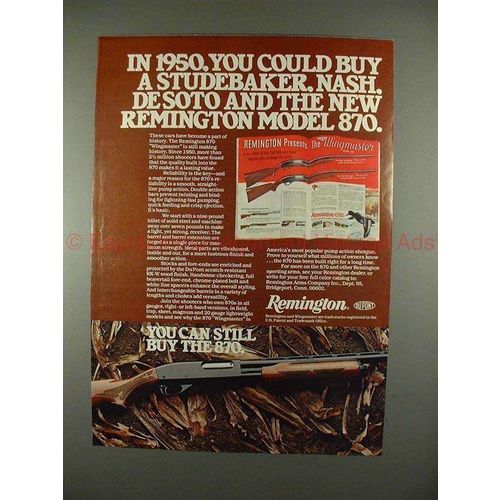 1979 Remington 870 Rifle Ad - In 1950 You Could Buy...