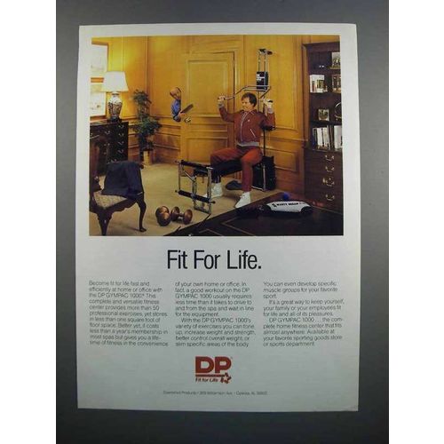 1983 DP GYMPAC 1000 Home Fitness Center Ad