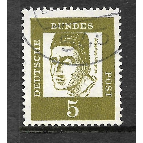 GERMANY BERLIN 1961 SG B194 5pf OLIVE MAGNUS FAMOUS GERMAN FINE USED#6