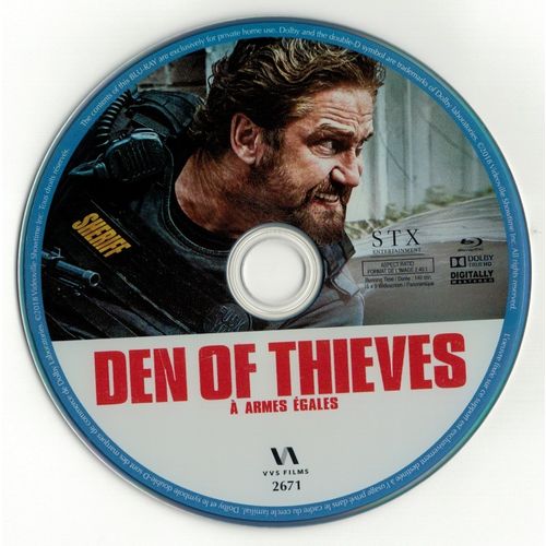 Den of Thieves (Blu-ray disc) Gerard Butler, Pablo Schreiber